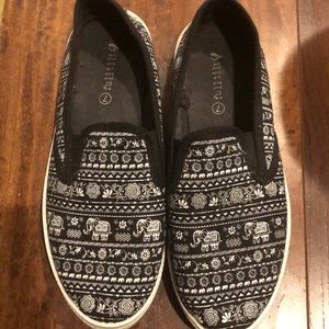 Boho slip on shoes